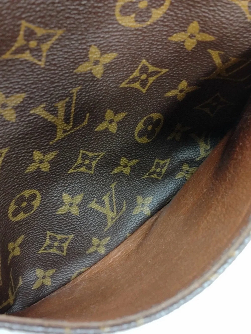 Louis Vuitton Monogram Canvas Messenger Bag in Brown and Gold
